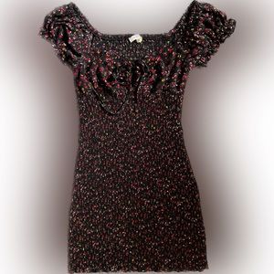 Blush floral print dress